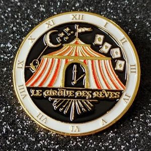 The Night Circus LE CIRQUE DES REVES Erin Morgenstern Book Enamel Pin